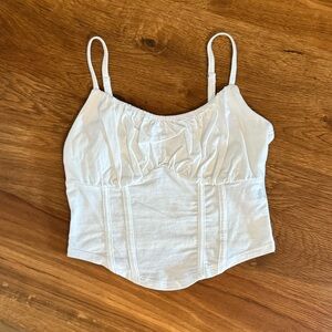 Hollister White Crop top